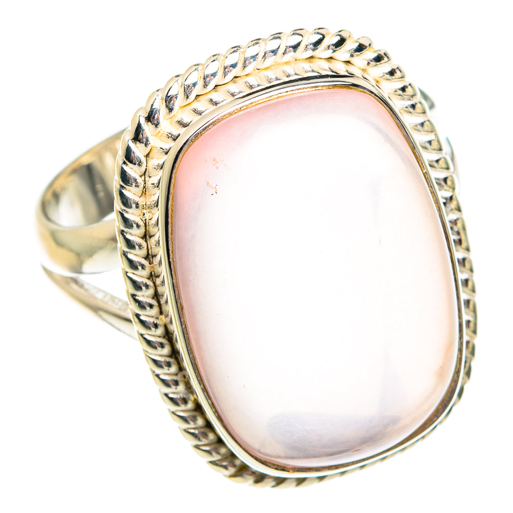 Rose Quartz Rings handcrafted by Anasilvercos - RING77258
