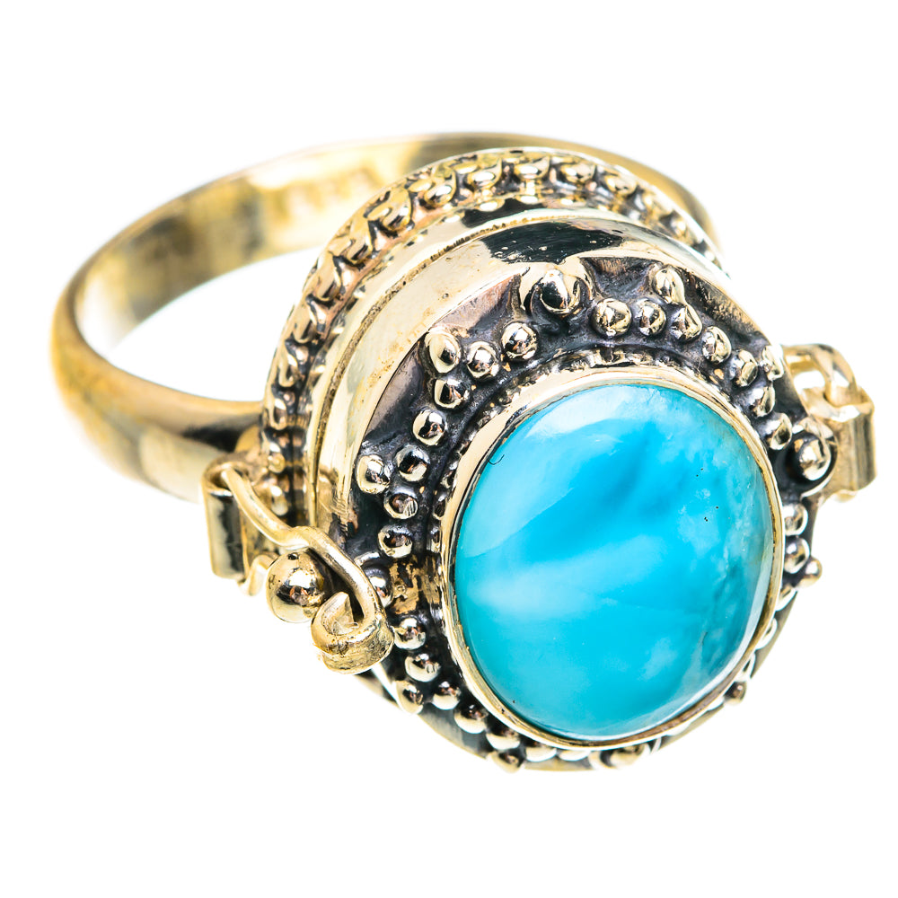 Larimar Rings handcrafted by Anasilvercos - RING77282