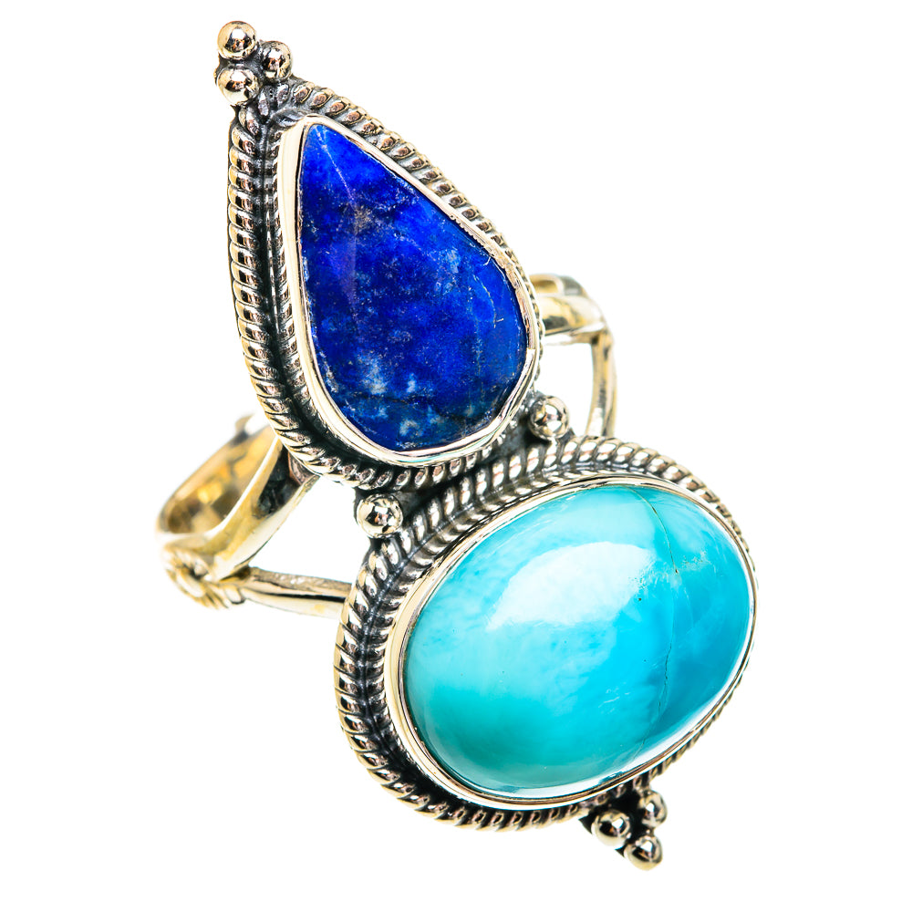 Larimar Rings handcrafted by Anasilvercos - RING77286