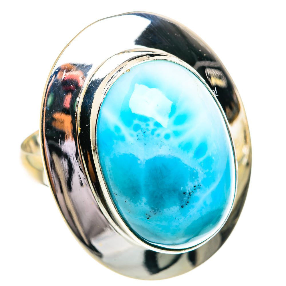 Larimar Rings handcrafted by Anasilvercos - RING77288