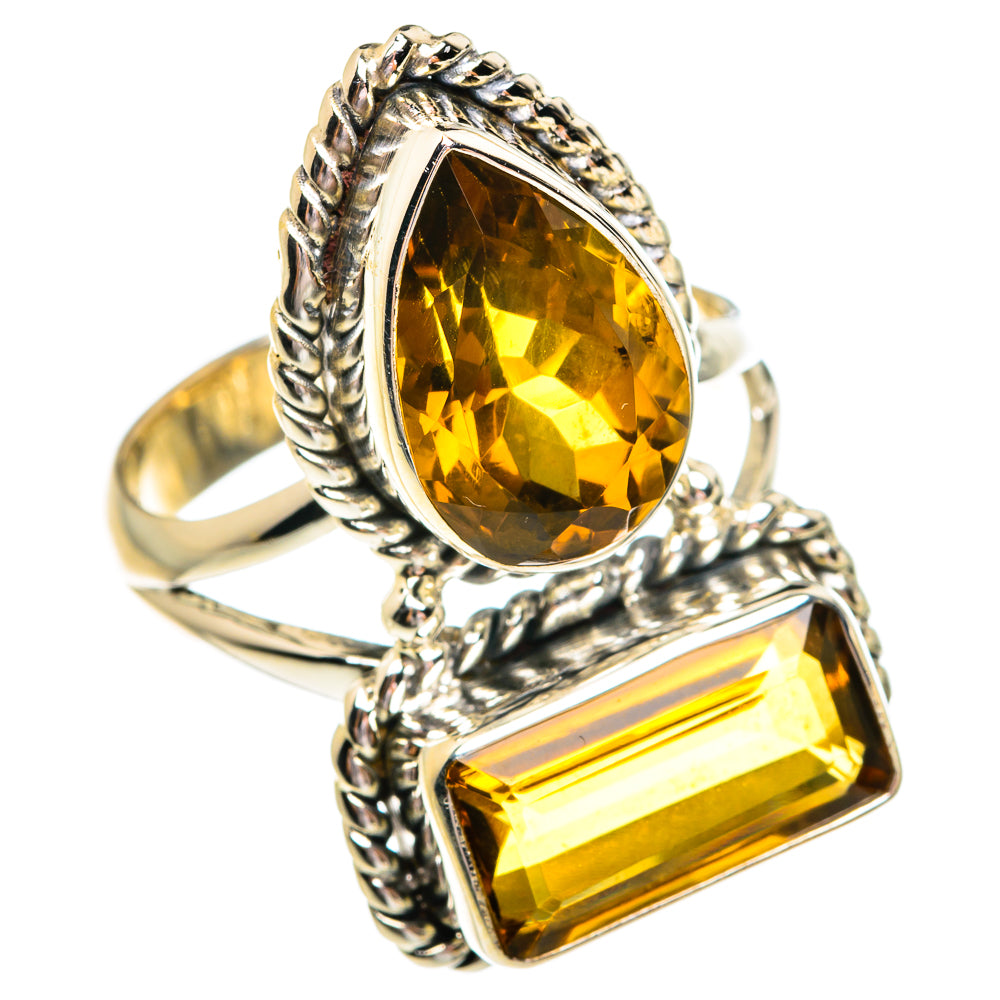 Mandarin Citrine Rings handcrafted by Anasilvercos - RING77299