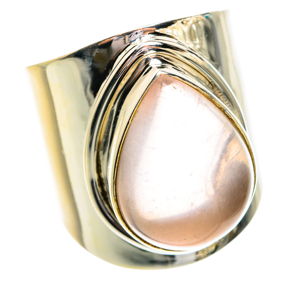 Rose Quartz Rings handcrafted by Anasilvercos - RING77303