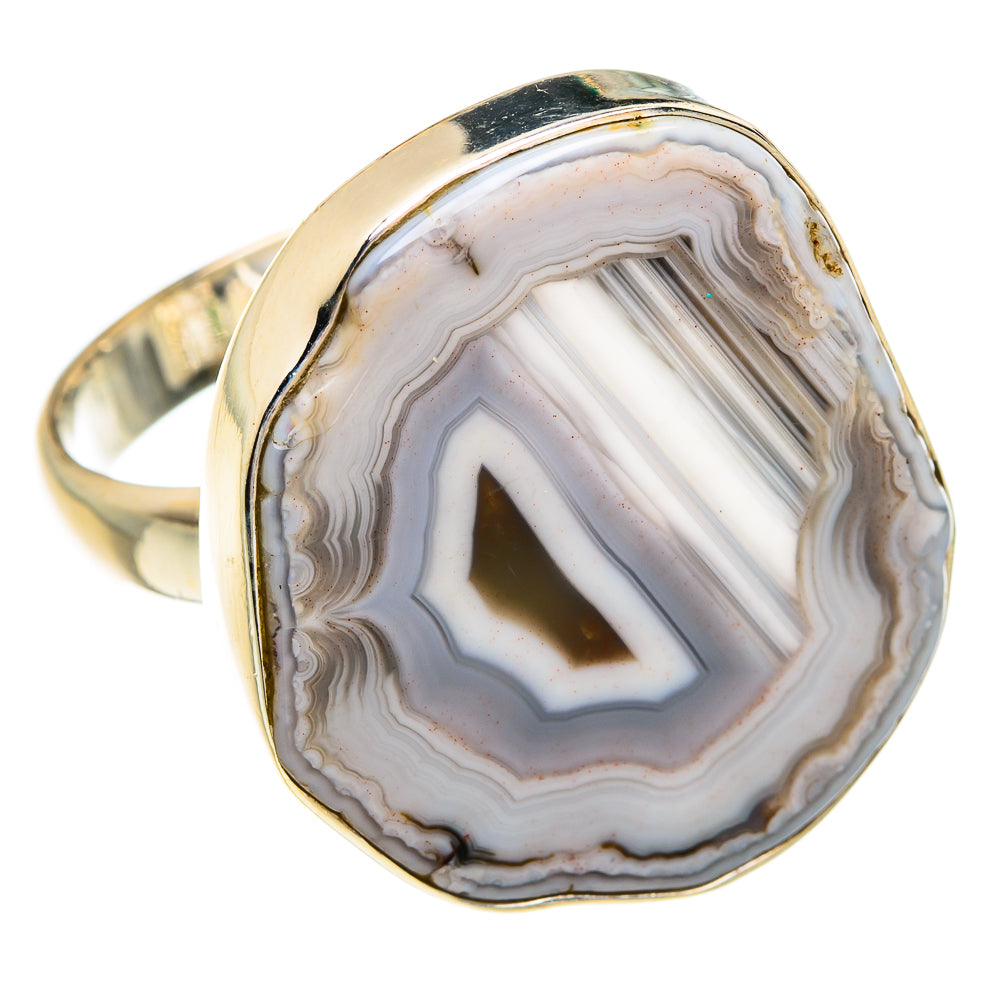 Laguna Lace Agate Rings handcrafted by Anasilvercos - RING77314