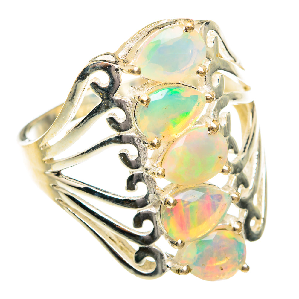 Ethiopian Opal Rings handcrafted by Anasilvercos - RING77321