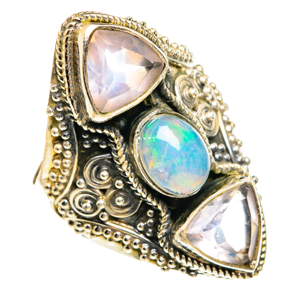 Ethiopian Opal Rings handcrafted by Anasilvercos - RING77322