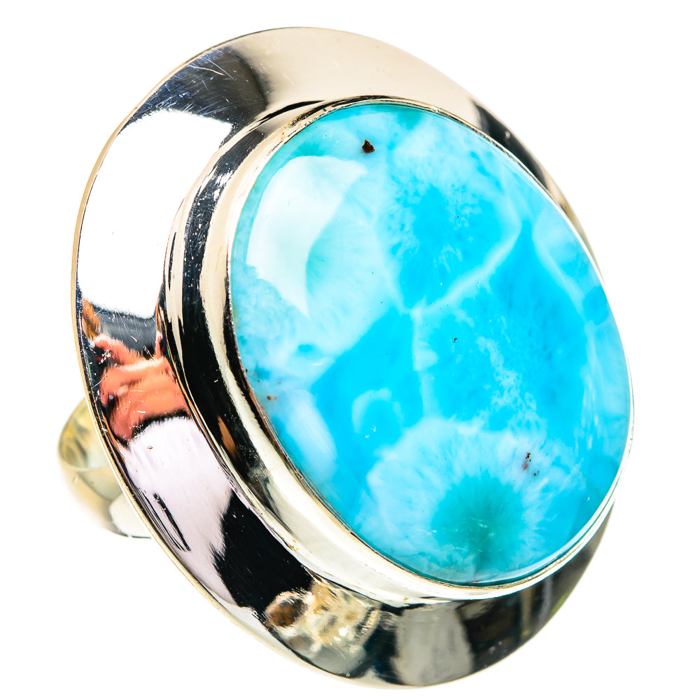 Larimar Rings handcrafted by Anasilvercos - RING77334