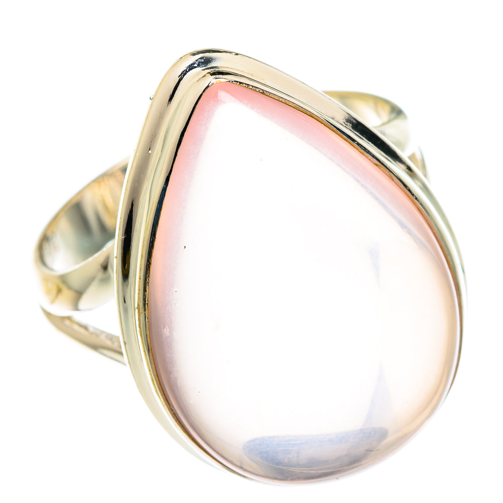 Rose Quartz Rings handcrafted by Anasilvercos - RING77342