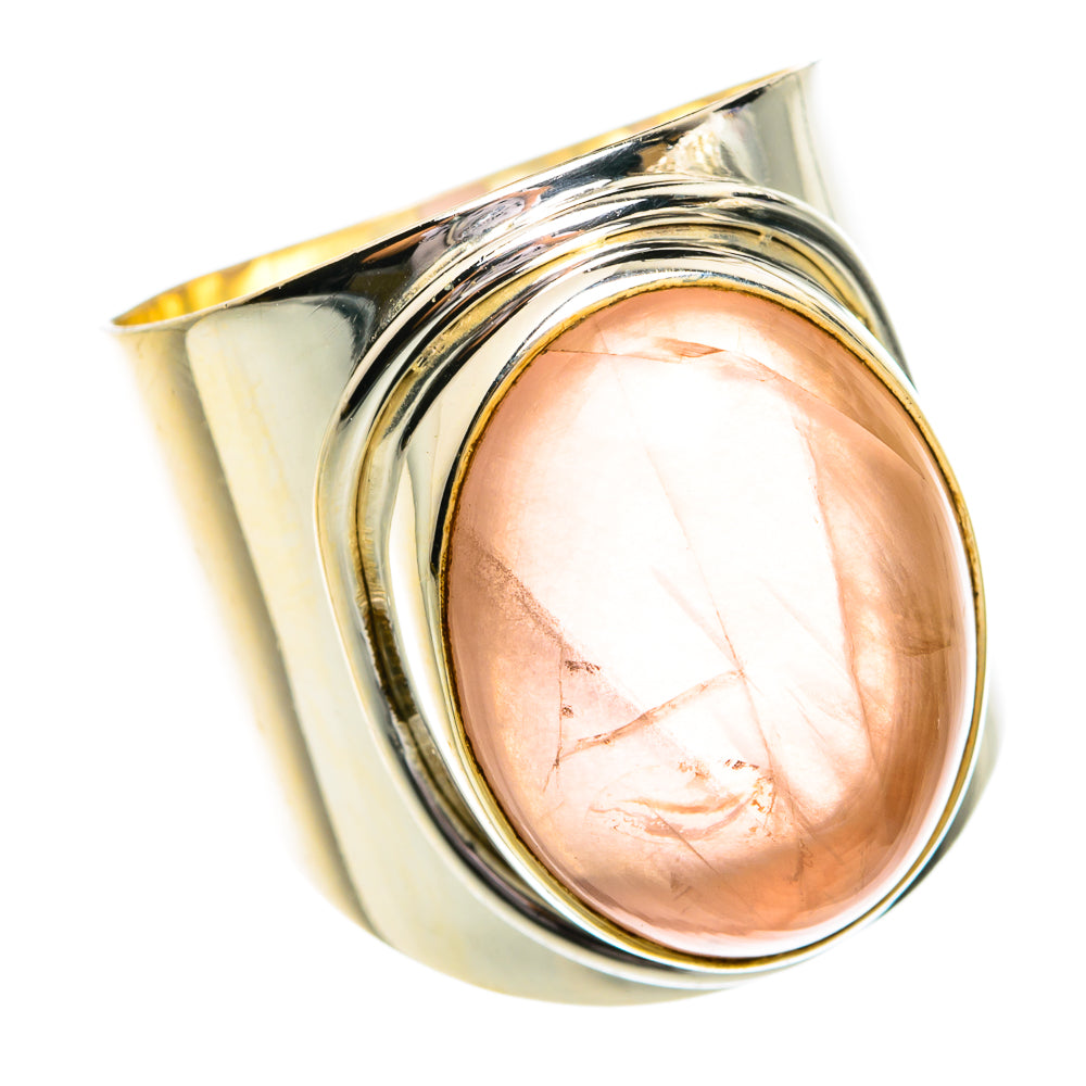Rose Quartz Rings handcrafted by Anasilvercos - RING77344