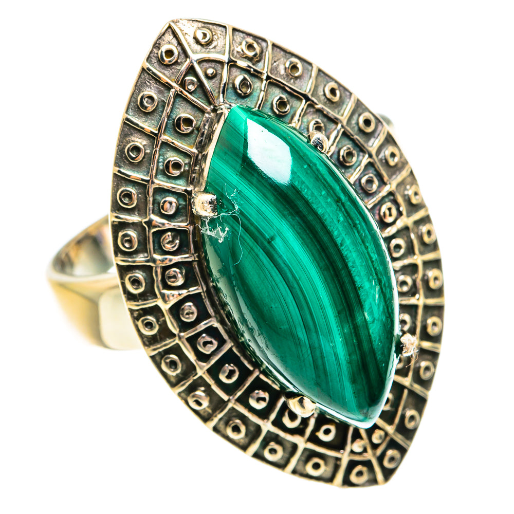 Malachite Rings handcrafted by Anasilvercos - RING77369