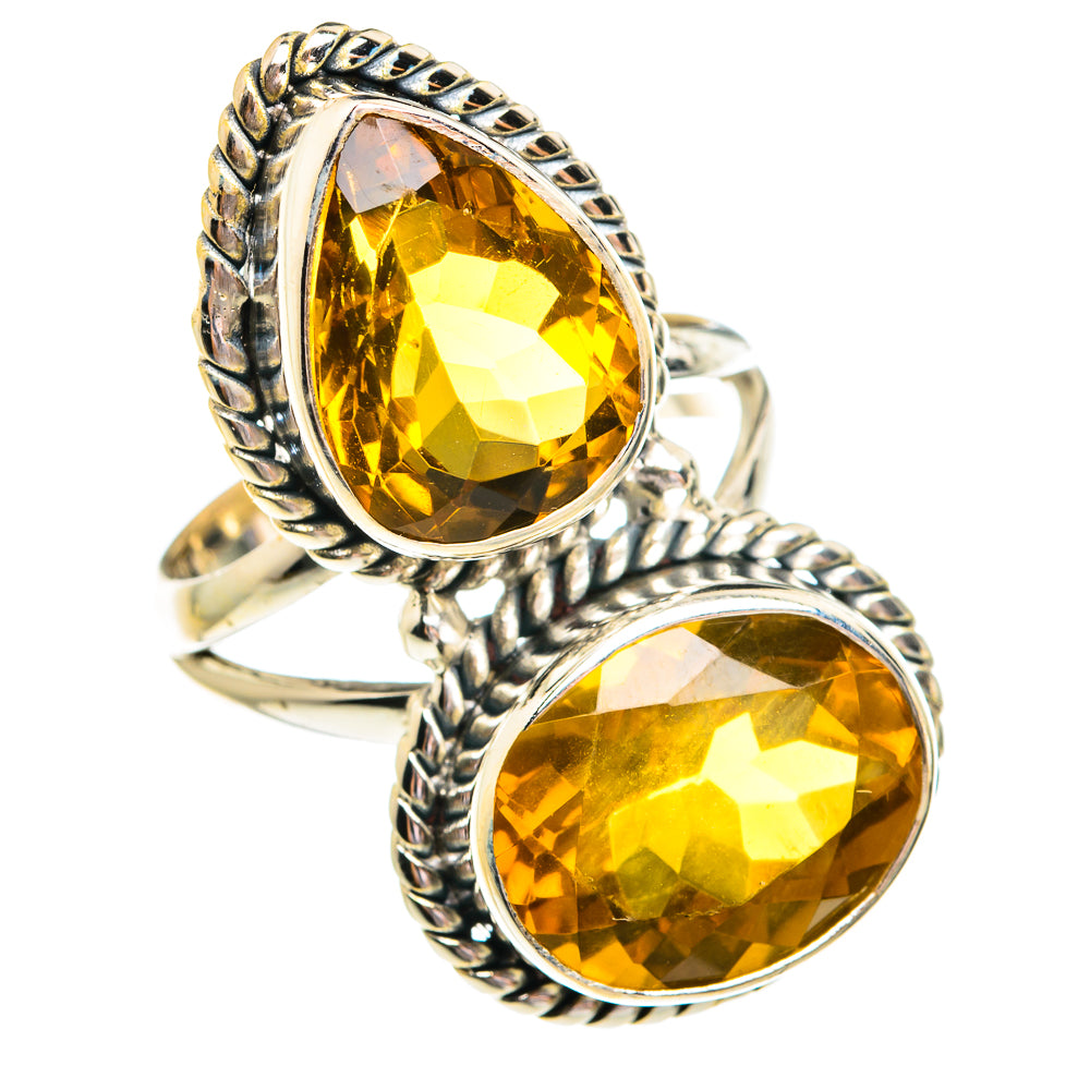 Mandarin Citrine Rings handcrafted by Anasilvercos - RING77372