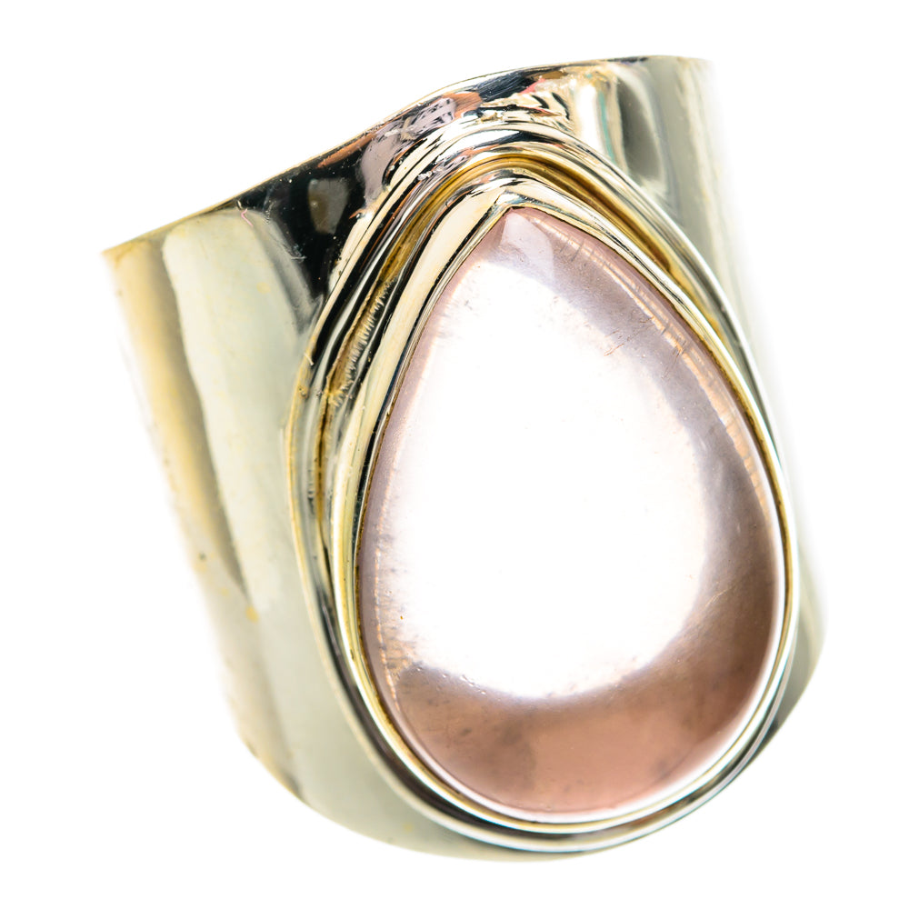 Rose Quartz Rings handcrafted by Anasilvercos - RING77376