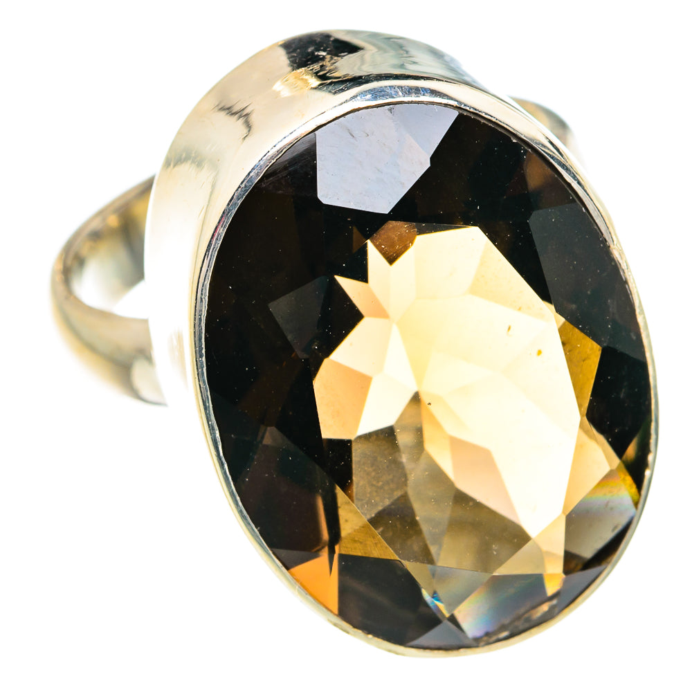 Smoky Quartz Rings handcrafted by Anasilvercos - RING77386