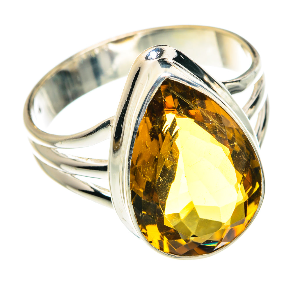 Mandarin Citrine Rings handcrafted by Anasilvercos - RING77422