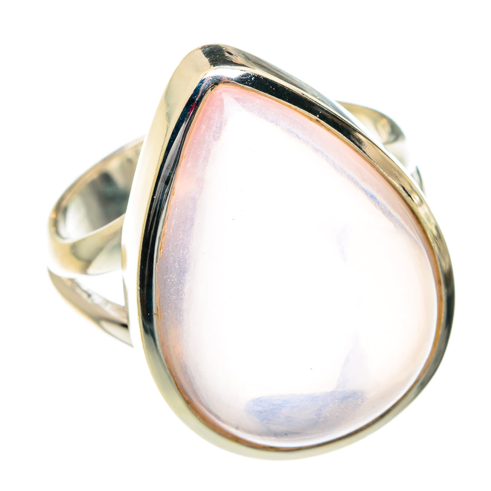 Rose Quartz Rings handcrafted by Anasilvercos - RING77426