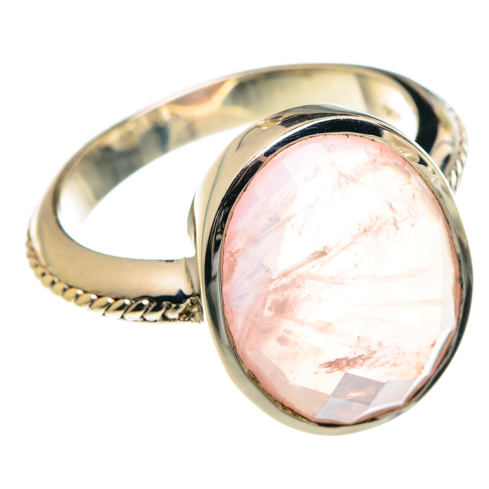 Rose Quartz Rings handcrafted by Anasilvercos - RING77428