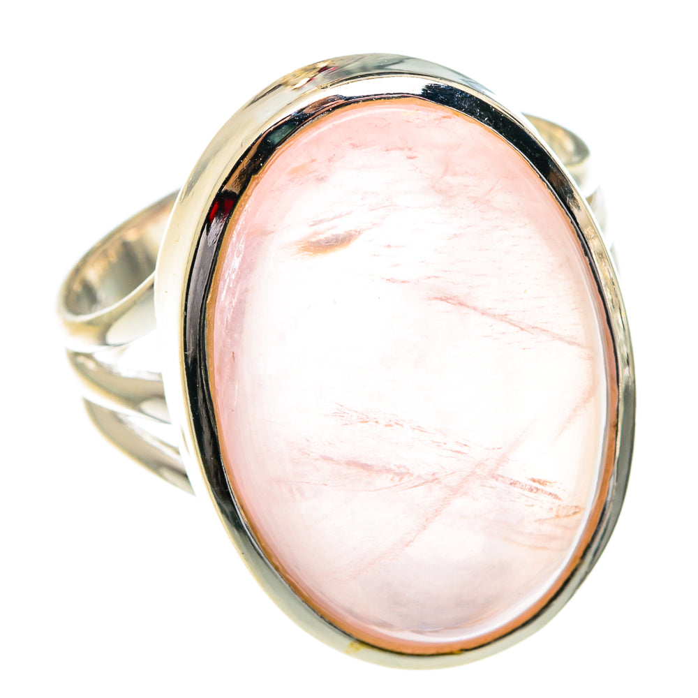 Rose Quartz Rings handcrafted by Anasilvercos - RING77429