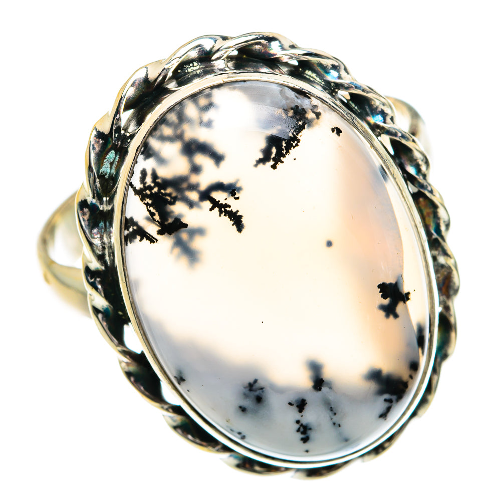 Dendritic Opal Rings handcrafted by Anasilvercos - RING77439