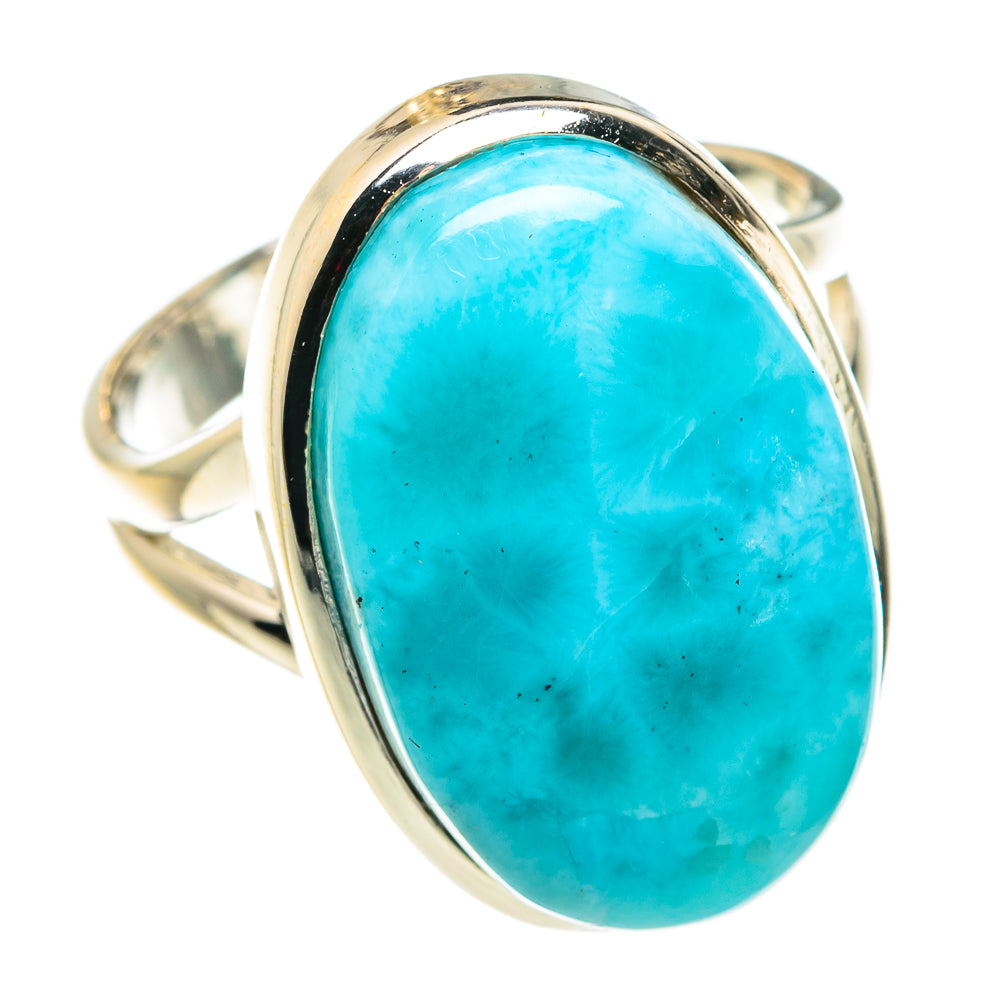 Larimar Rings handcrafted by Anasilvercos - RING77444