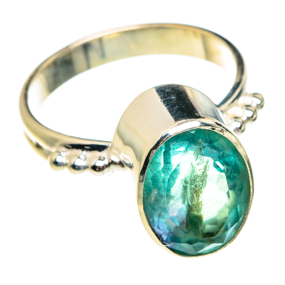 Blue Fluorite Rings handcrafted by Anasilvercos - RING77451