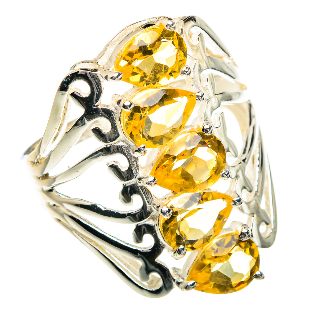Citrine Rings handcrafted by Anasilvercos - RING77455
