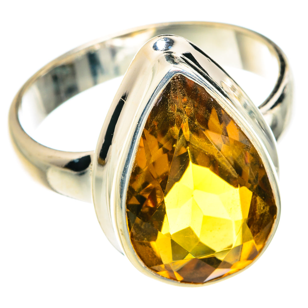 Mandarin Citrine Rings handcrafted by Anasilvercos - RING77457