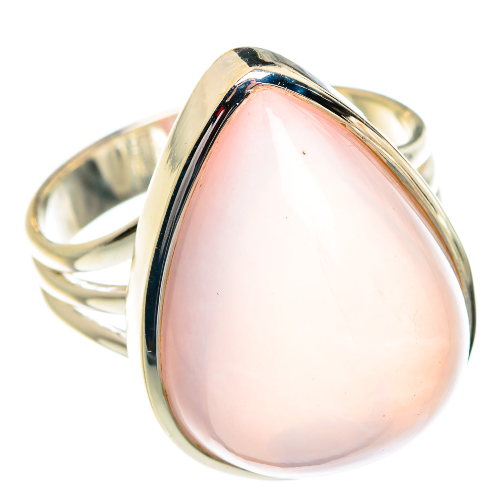 Rose Quartz Rings handcrafted by Anasilvercos - RING77460