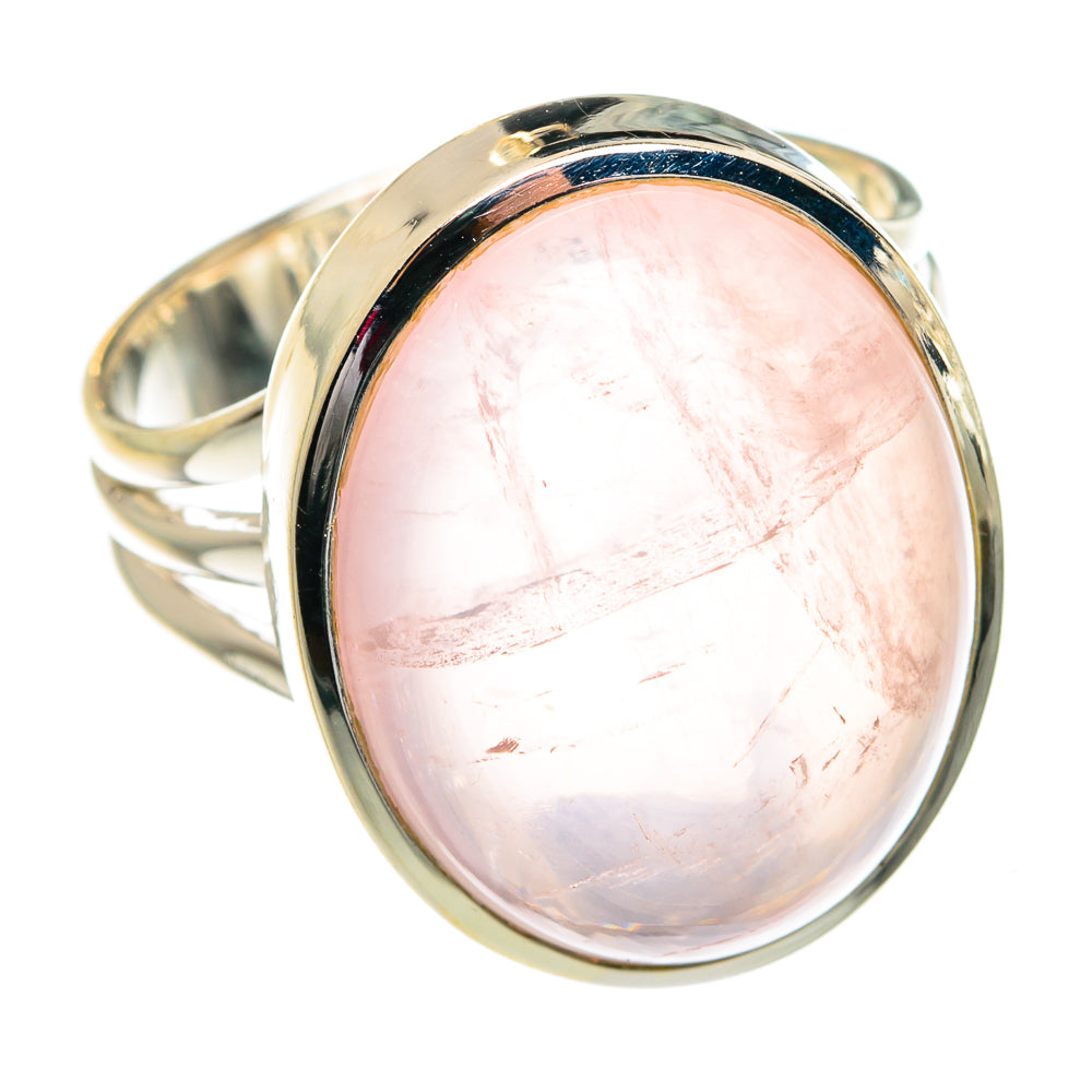 Rose Quartz Rings handcrafted by Anasilvercos - RING77462