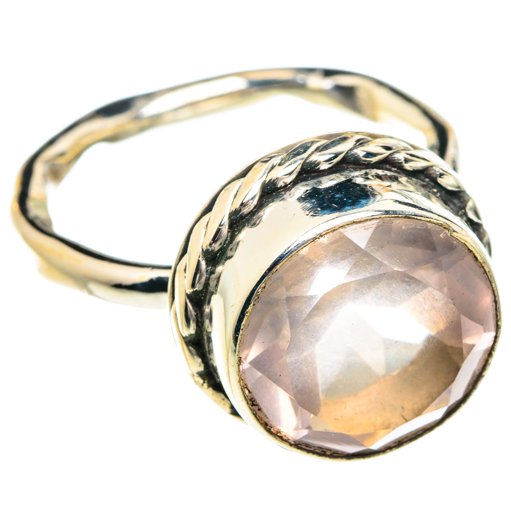 Rose Quartz Rings handcrafted by Anasilvercos - RING77463