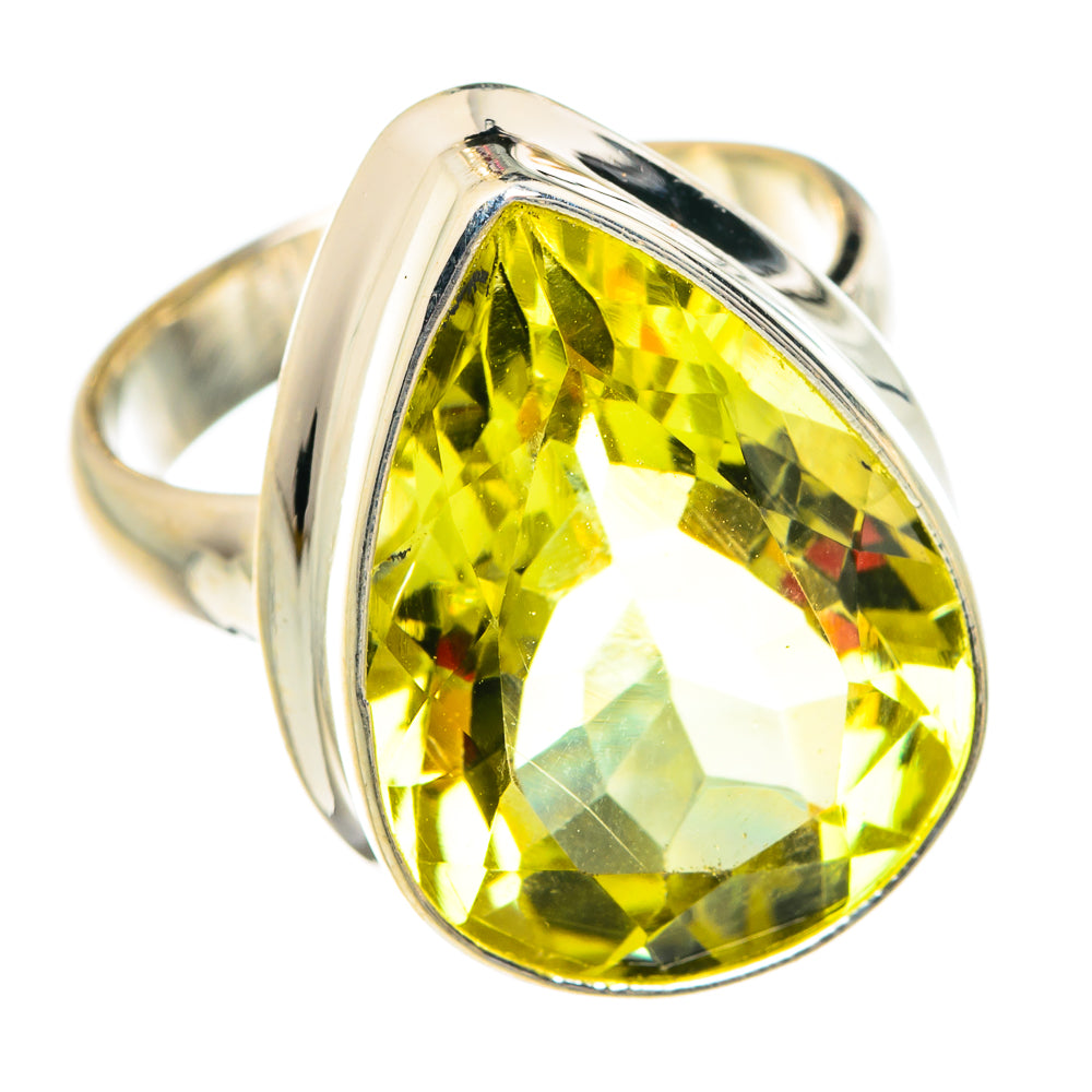Lemon Quartz Rings handcrafted by Anasilvercos - RING77478