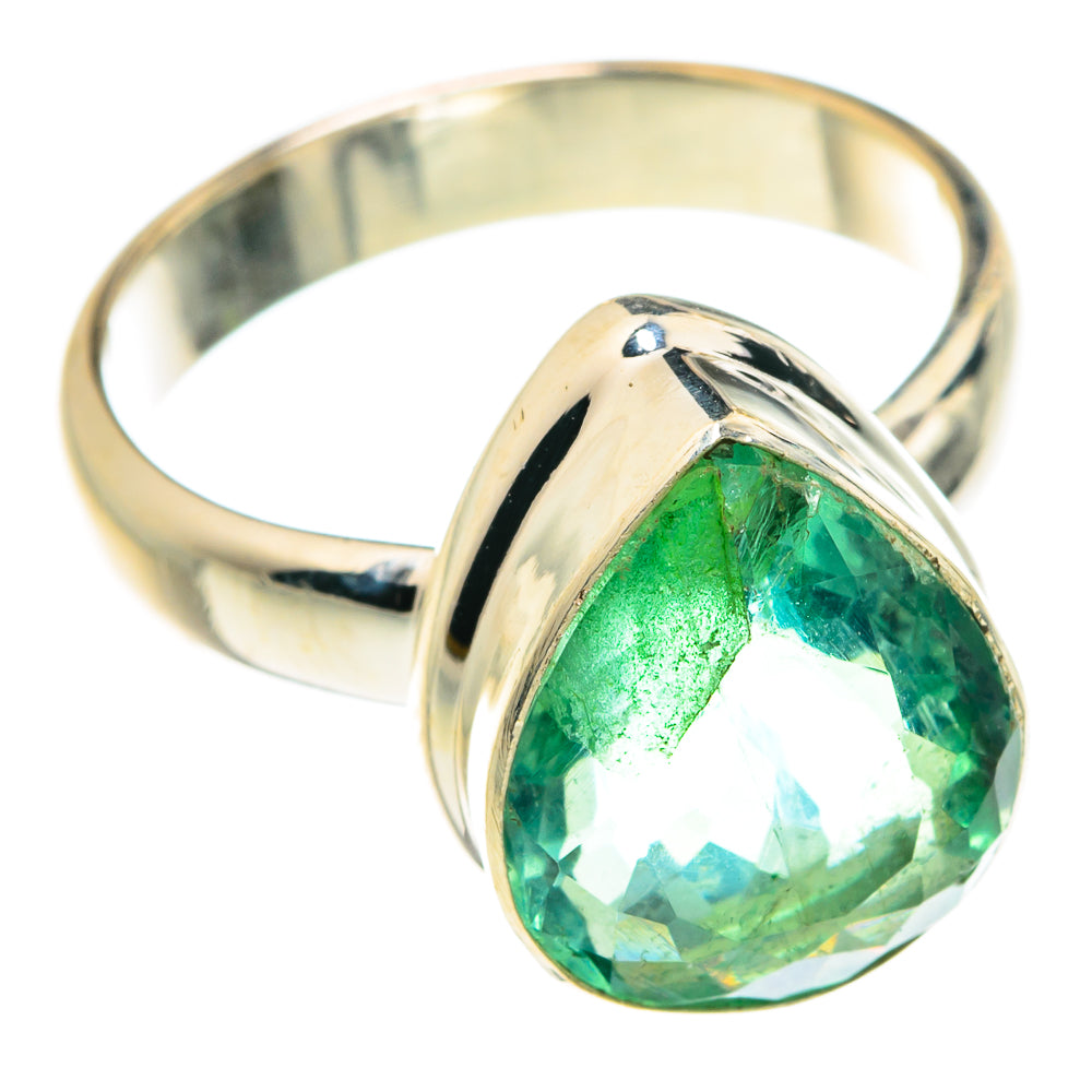 Green Fluorite Rings handcrafted by Anasilvercos - RING77486