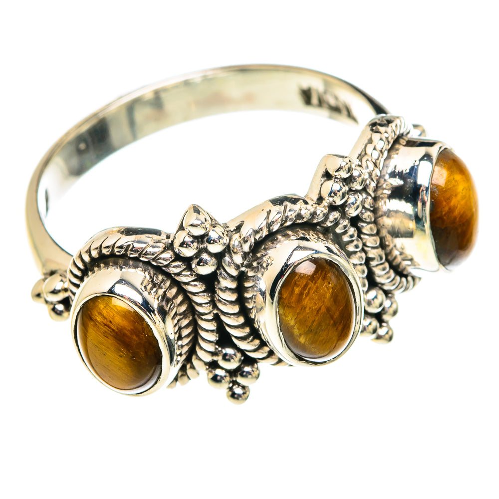 Tiger Eye Rings handcrafted by Anasilvercos - RING77487