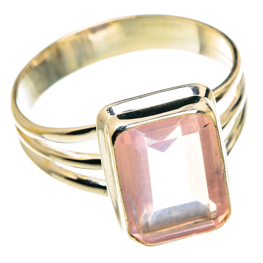 Rose Quartz Rings handcrafted by Anasilvercos - RING77492