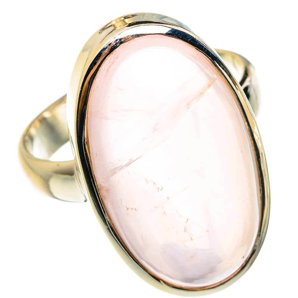 Rose Quartz Rings handcrafted by Anasilvercos - RING77494