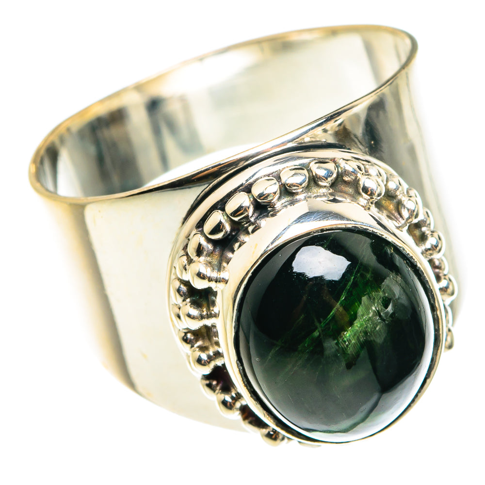 Green Tourmaline Rings handcrafted by Anasilvercos - RING77518
