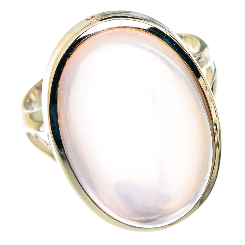 Rose Quartz Rings handcrafted by Anasilvercos - RING77525