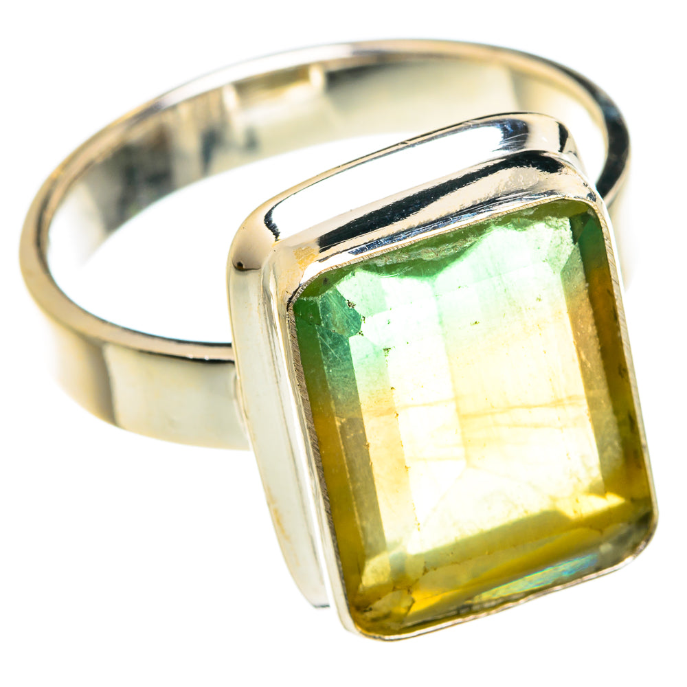 Green Fluorite Rings handcrafted by Anasilvercos - RING77542