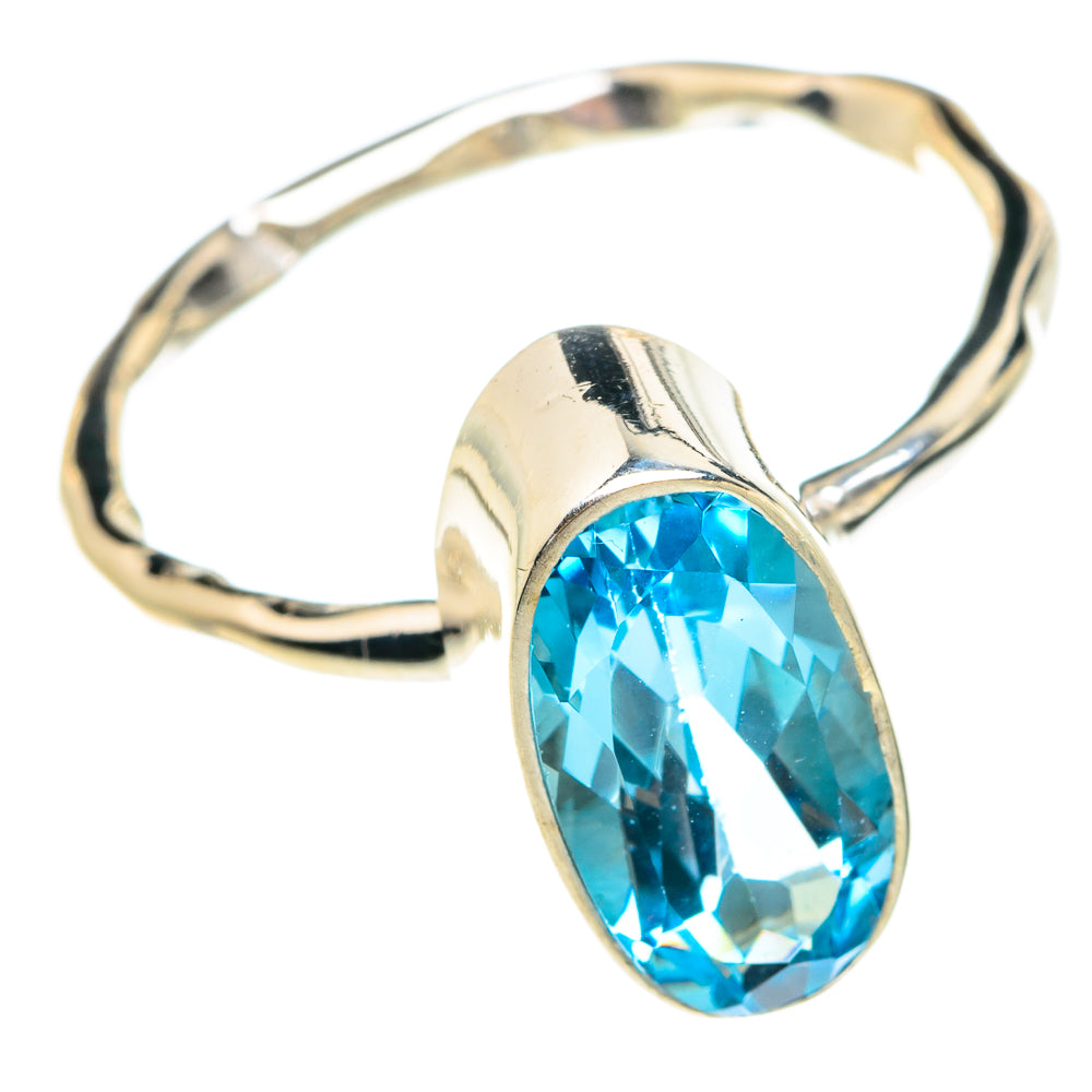 Blue Topaz Rings handcrafted by Anasilvercos - RING77546