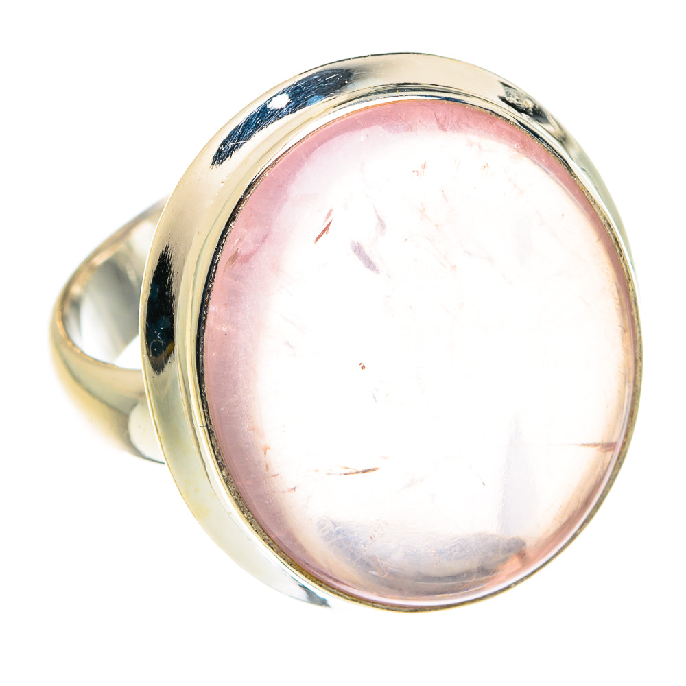 Rose Quartz Rings handcrafted by Anasilvercos - RING77561