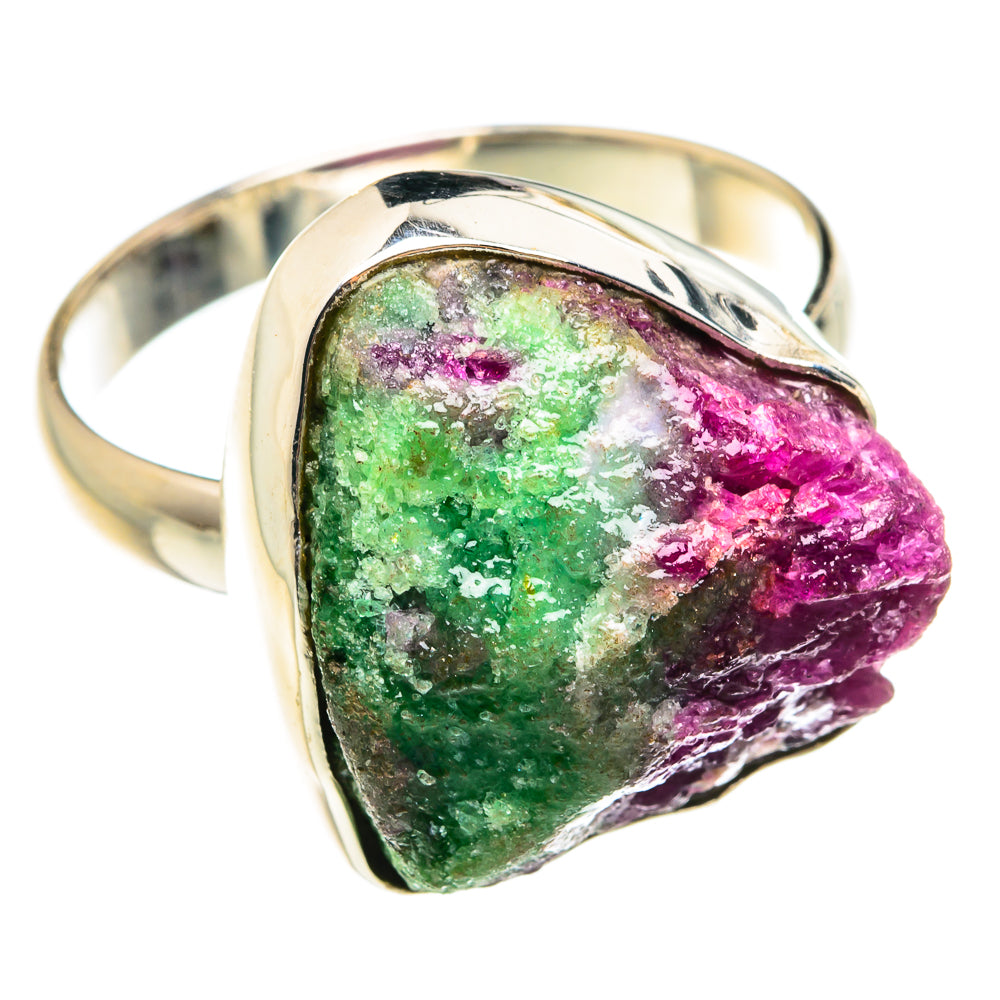 Ruby Zoisite Rings handcrafted by Anasilvercos - RING77574