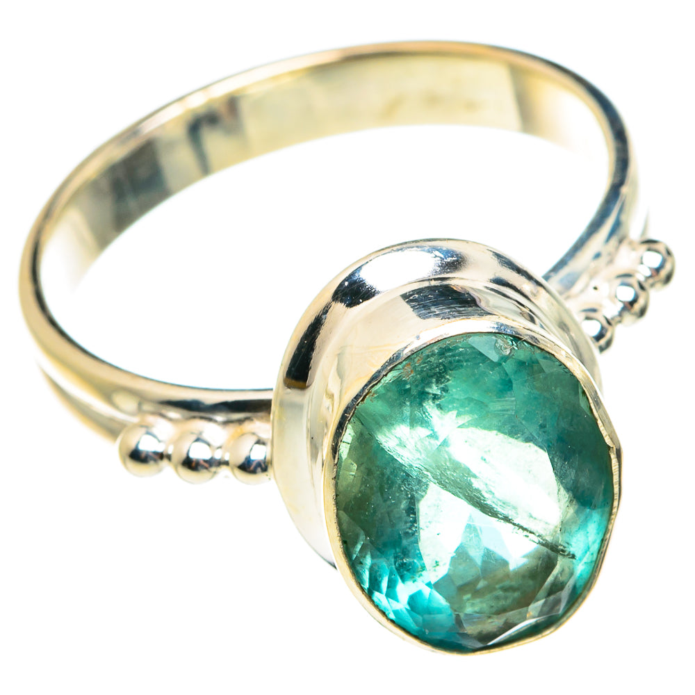 Blue Fluorite Rings handcrafted by Anasilvercos - RING77582