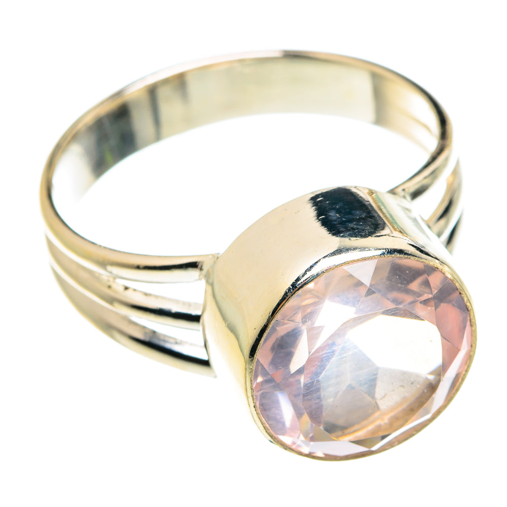 Rose Quartz Rings handcrafted by Anasilvercos - RING77589