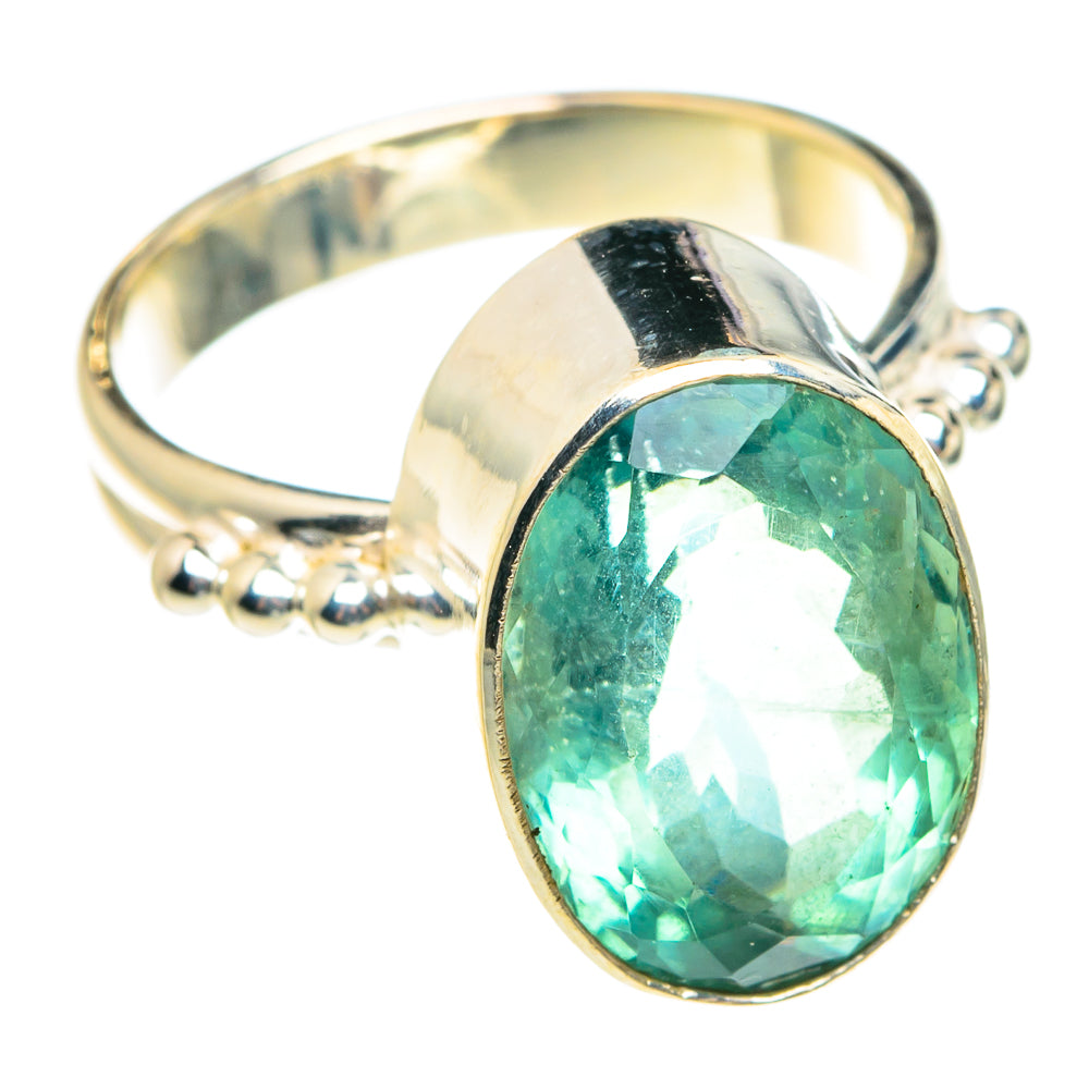 Blue Fluorite Rings handcrafted by Anasilvercos - RING77614