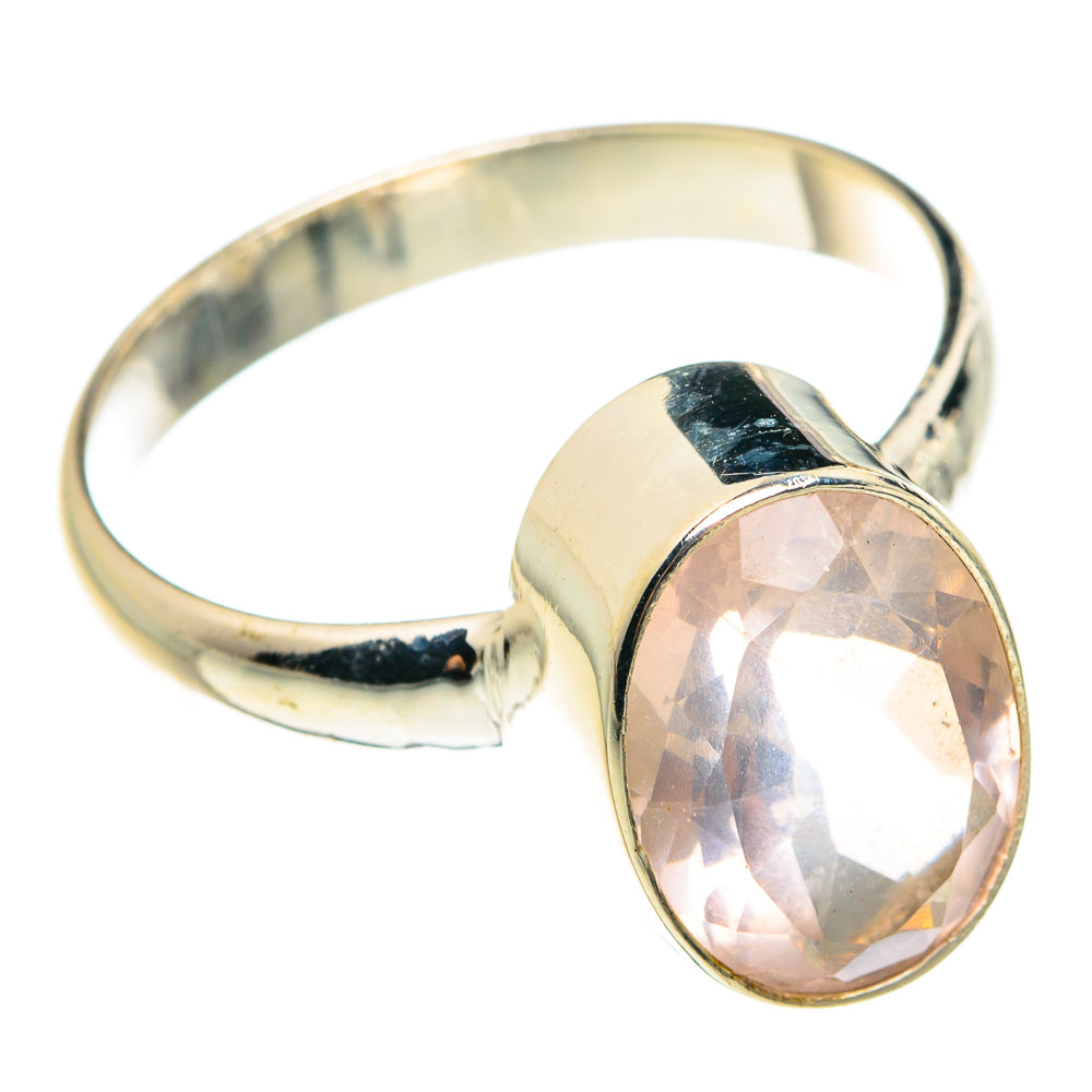 Rose Quartz Rings handcrafted by Anasilvercos - RING77623