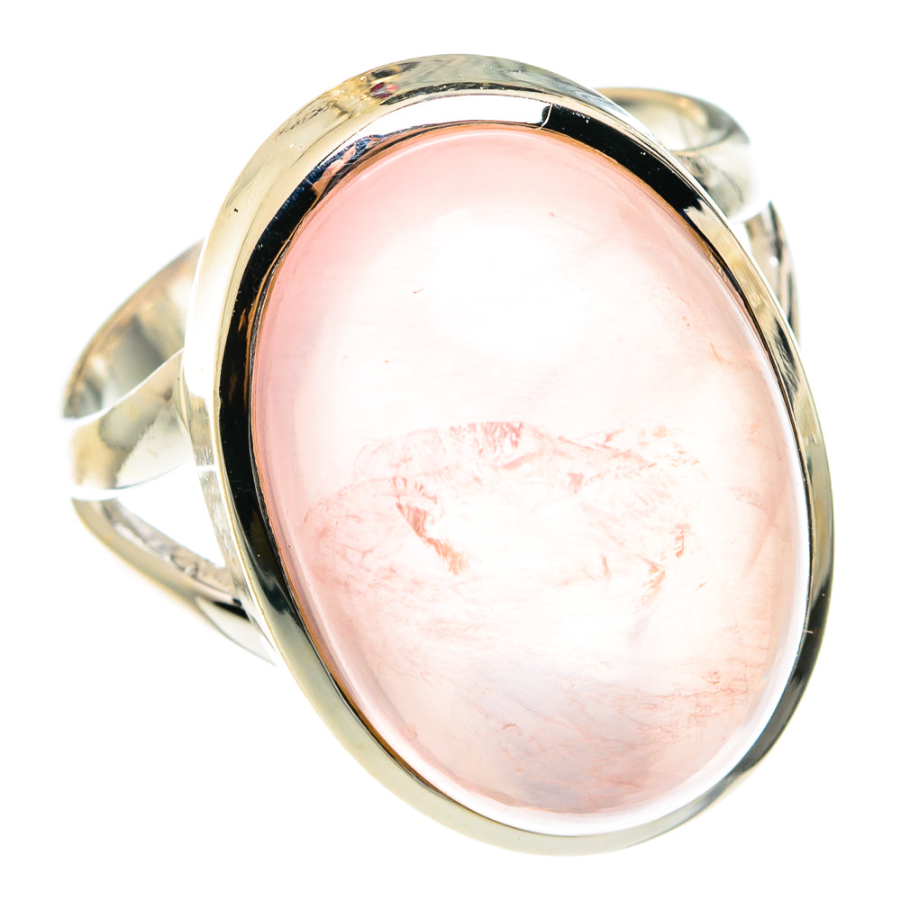 Rose Quartz Rings handcrafted by Anasilvercos - RING77625