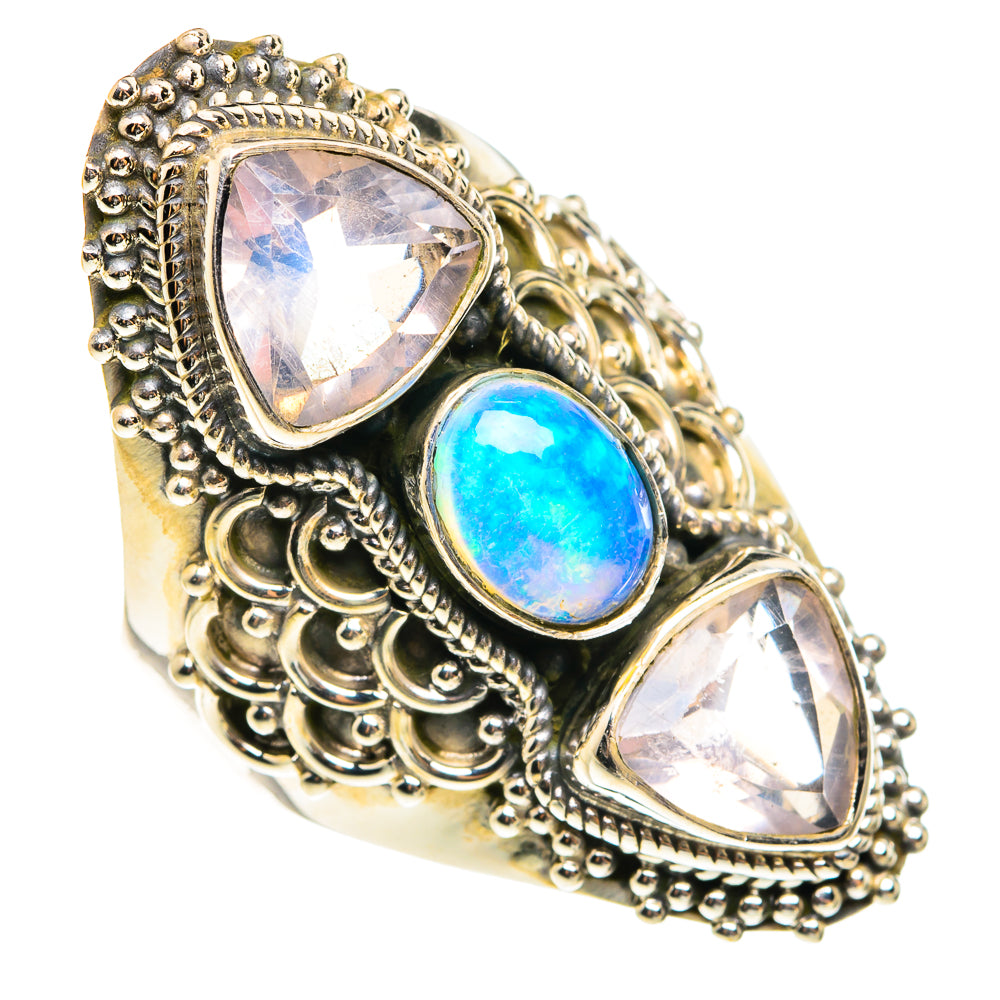 Ethiopian Opal Rings handcrafted by Anasilvercos - RING77640