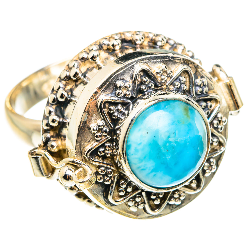 Larimar Rings handcrafted by Anasilvercos - RING77647