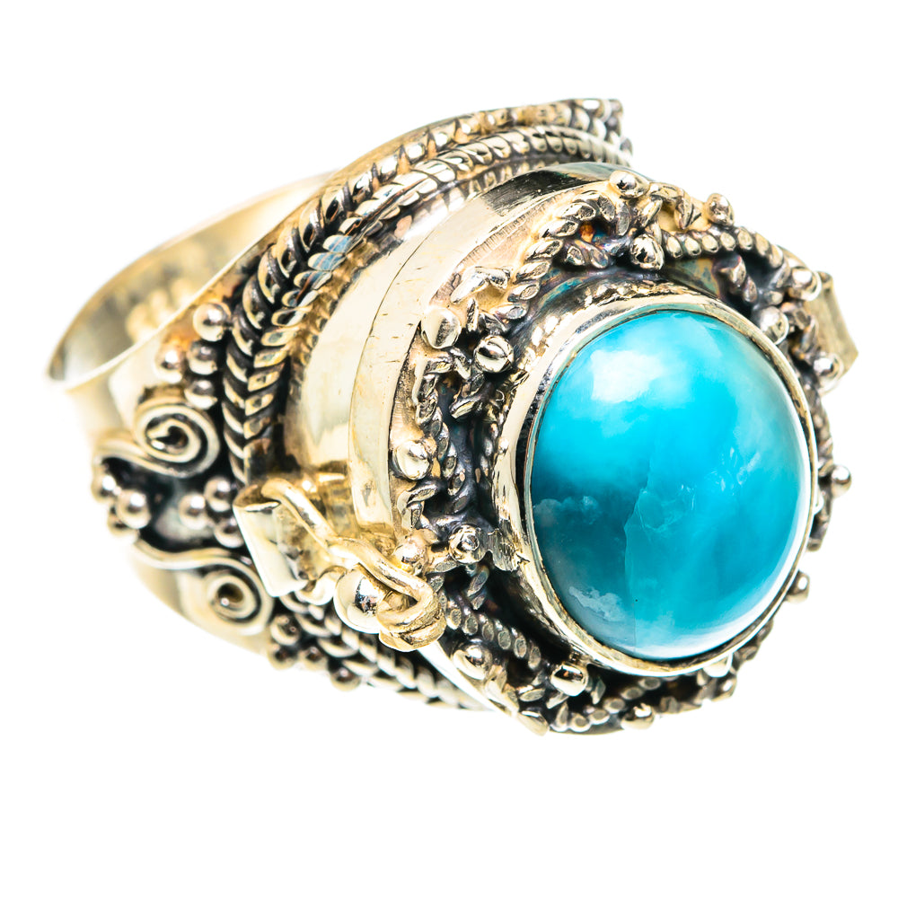 Larimar Rings handcrafted by Anasilvercos - RING77648