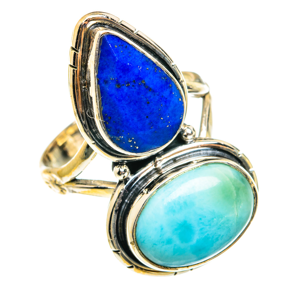 Larimar Rings handcrafted by Anasilvercos - RING77650