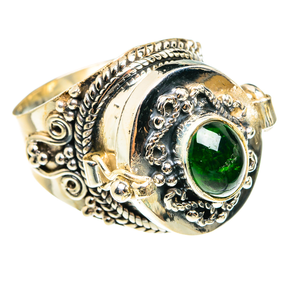 Chrome Diopside Rings handcrafted by Anasilvercos - RING77658