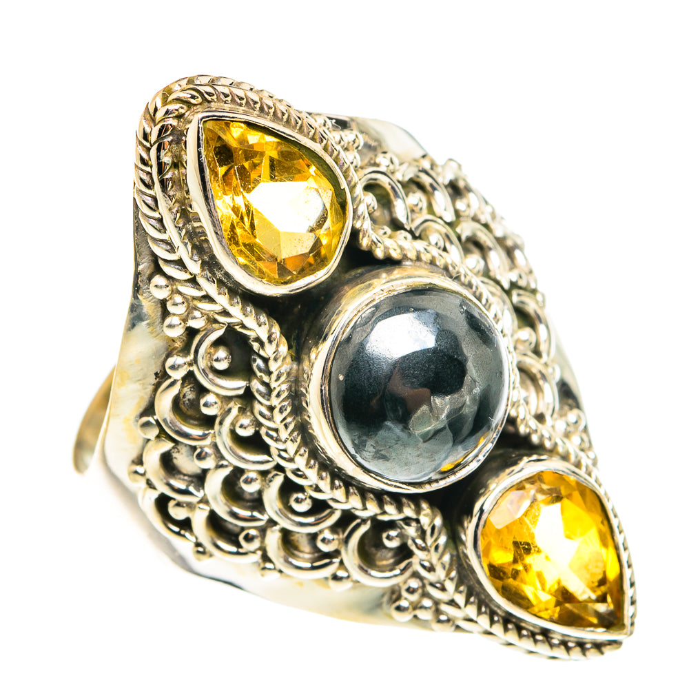 Hematite Rings handcrafted by Anasilvercos - RING77663